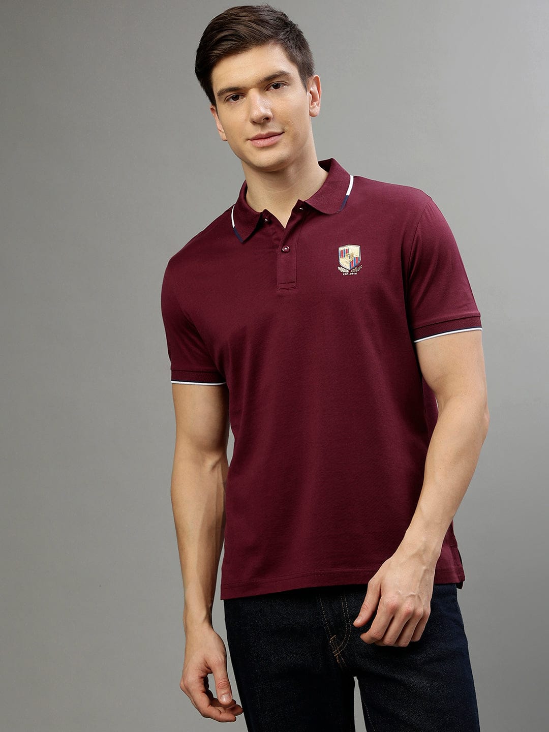 Iconic Men Red Polo Polo Tshirt