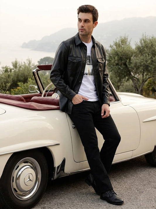 Iconic Black Fashion Regular Fit Shirt