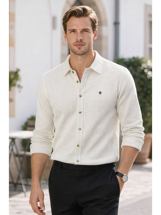 Iconic White Fashion Regular Fit Shirt