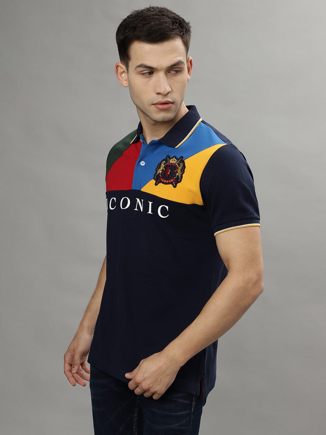 Iconic Men Multi Polo Tshirt