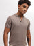Bruun & Stengade Men Brown Solid Polo Collar Short Sleeves T-Shirt
