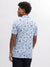 Bruun & Stengade Men Blue Printed Polo Collar Short Sleeves T-Shirt