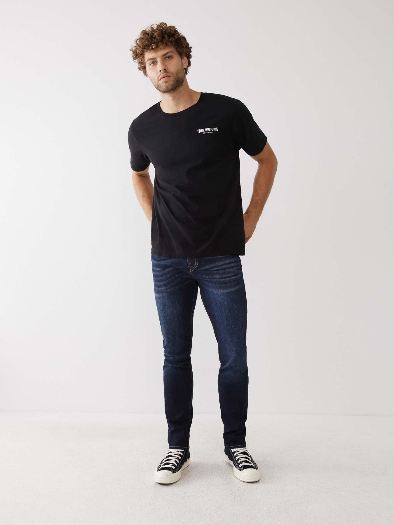 True Religion Men SN Rocco Slim Fit Dark Wash Jeans