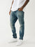 True Religion SN Rocco Skinny Fit Blue Mid-Rise Solid Jeans