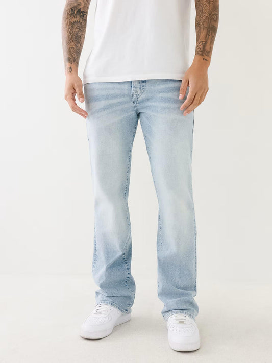 True Religion SN Billy Bootcut Blue Mid-Rise Solid Jeans