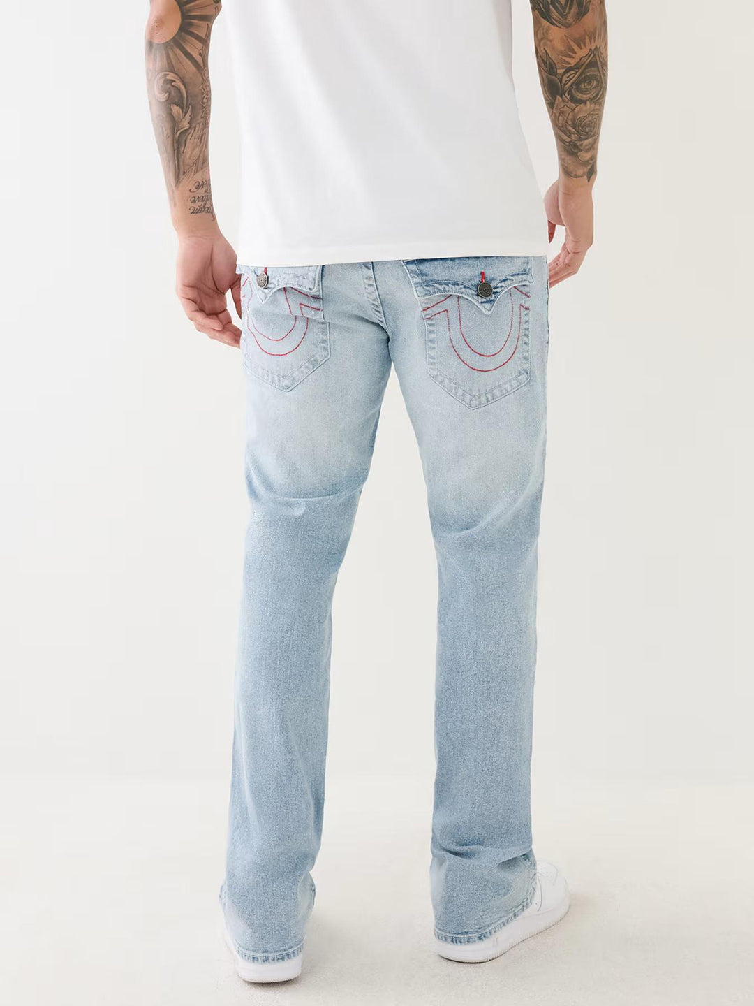 True Religion SN Billy Bootcut Blue Mid-Rise Solid Jeans