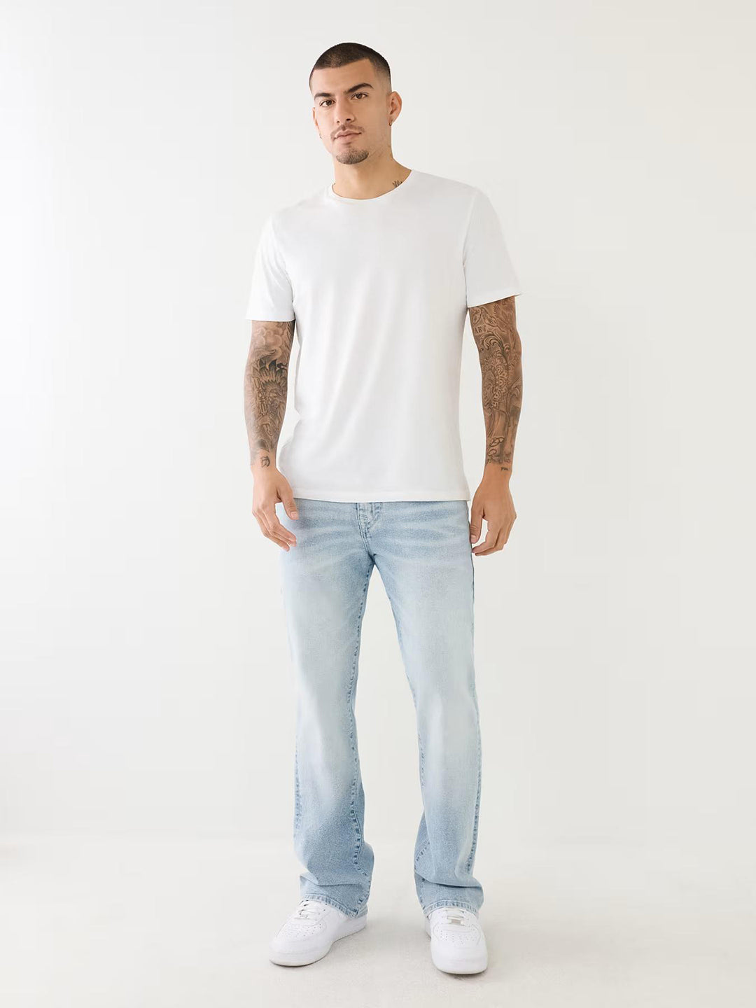 Shop True Religion SN Billy Bootcut Blue Mid-Rise Solid Jeans