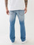 True Religion SN Ricky Straight Fit Blue Mid-Rise Solid Jeans