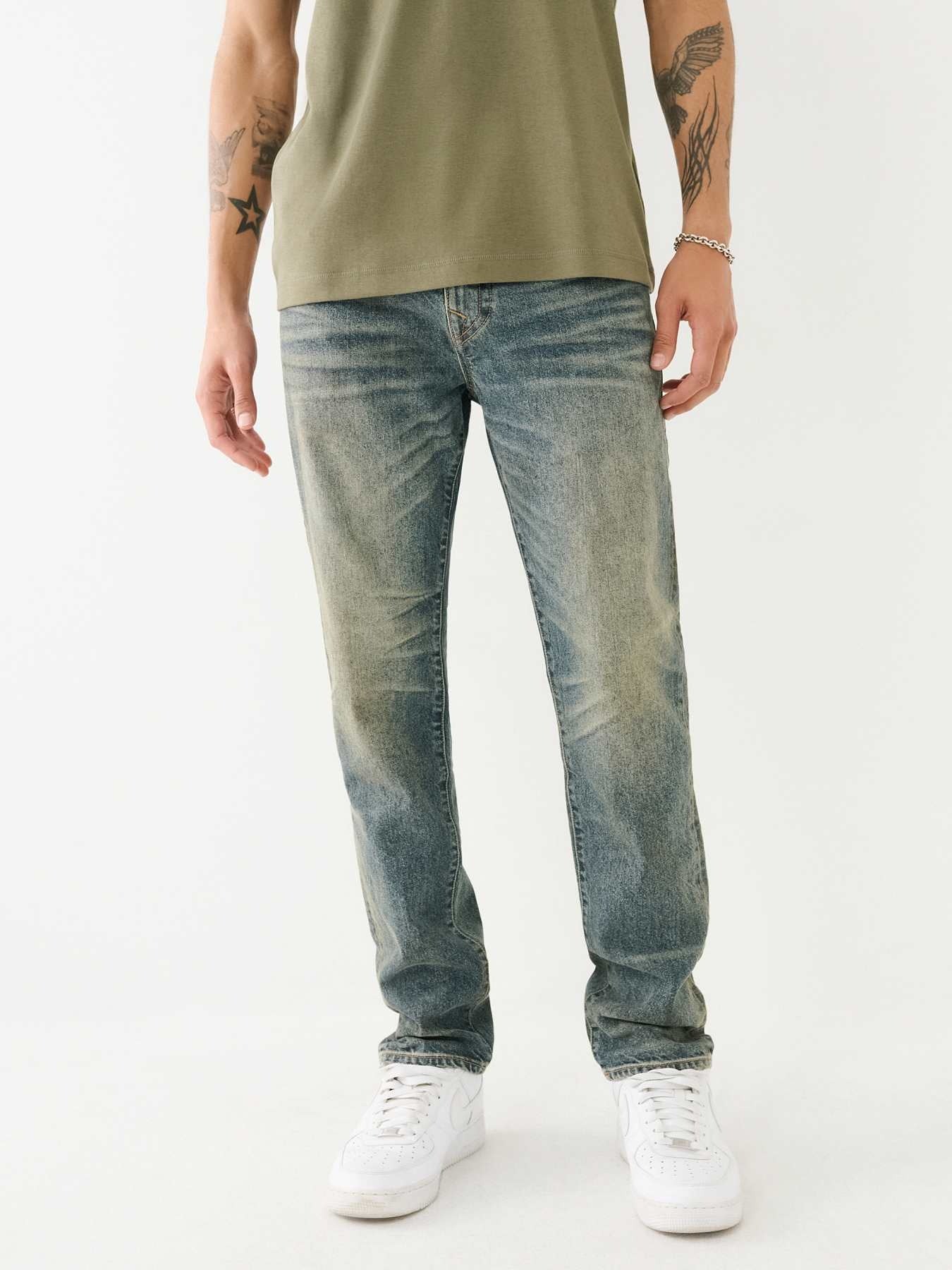 True Religion Men SN Rocco Slim Fit Light Wash Jeans
