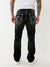 True Religion Super T Ricky Straight Fit Black Mid-Rise Solid Jeans