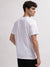 True Religion Men White Printed Round Neck Short Sleeves T-Shirt