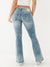 True Religion Big T Joey Flared Blue Low-Rise Solid Jeans