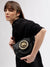 Just Cavalli Women Black Solid Quilted Shoulder Bag