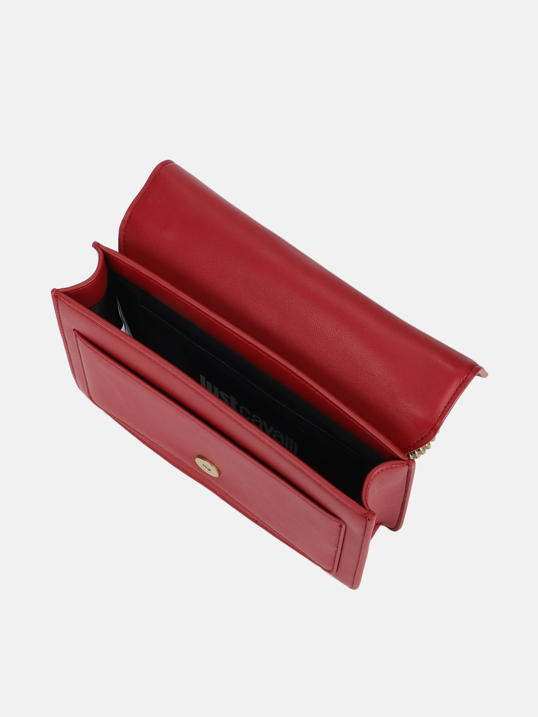 Just Cavalli Women Red Solid Crossbody Bag