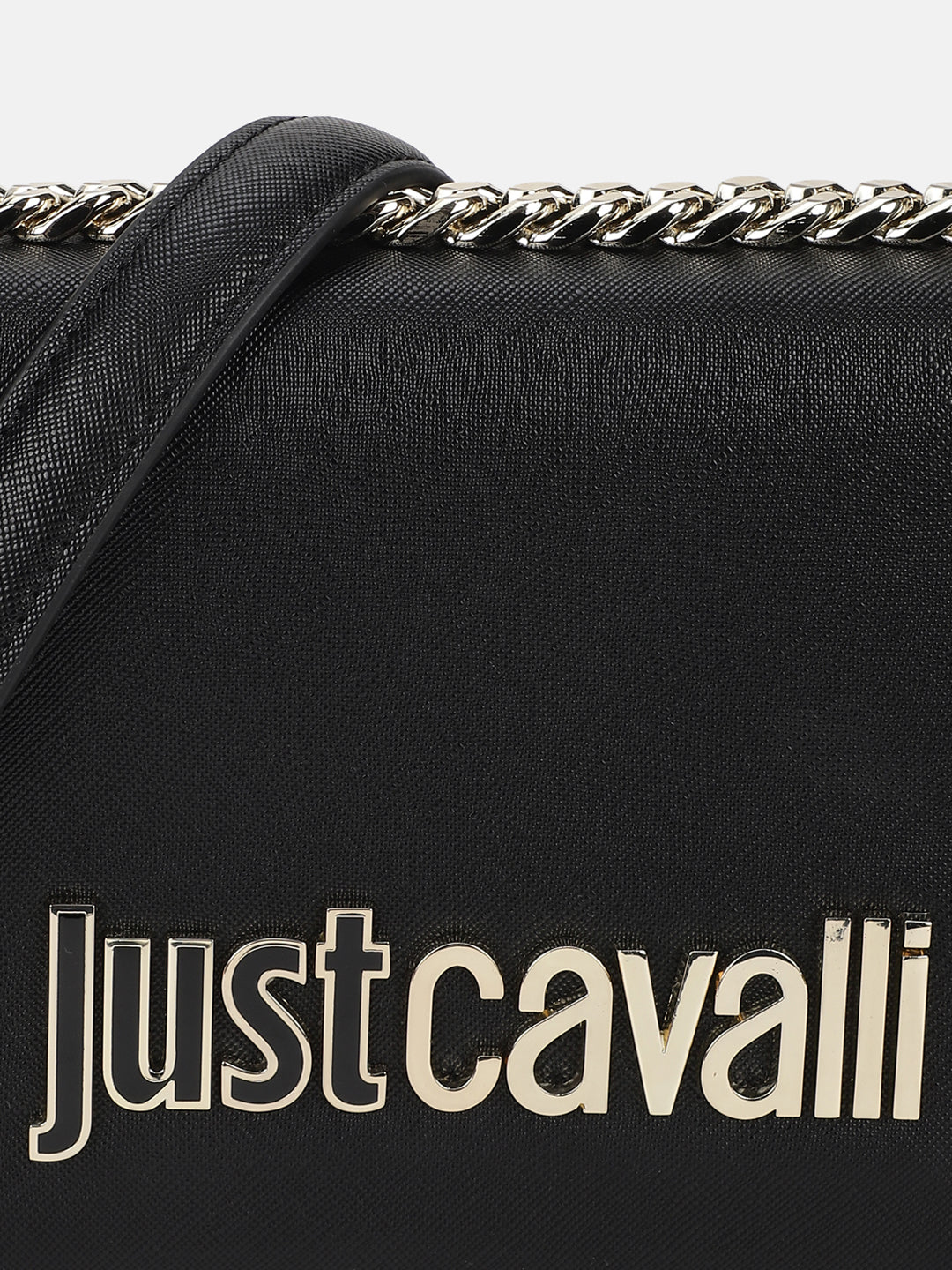 Just Cavalli Women Black Solid Crossbody Bag