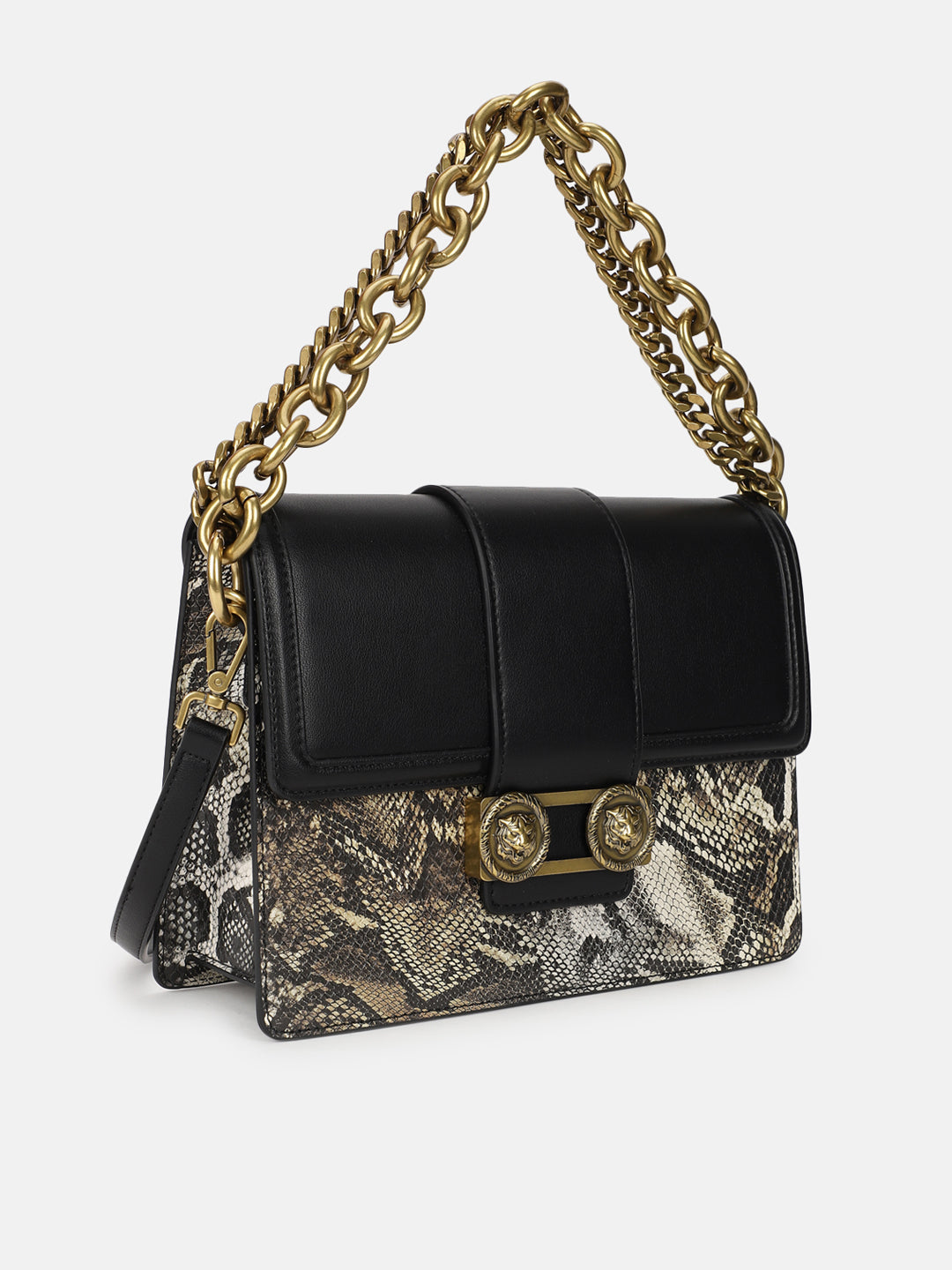Just Cavalli Women Multi Printed Textured Shoulder Bag