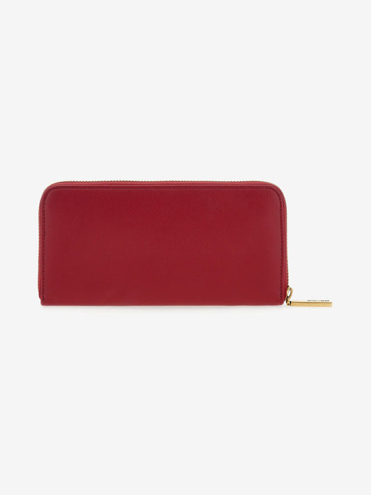 Just Cavalli Women Red Solid Zipper Wallet