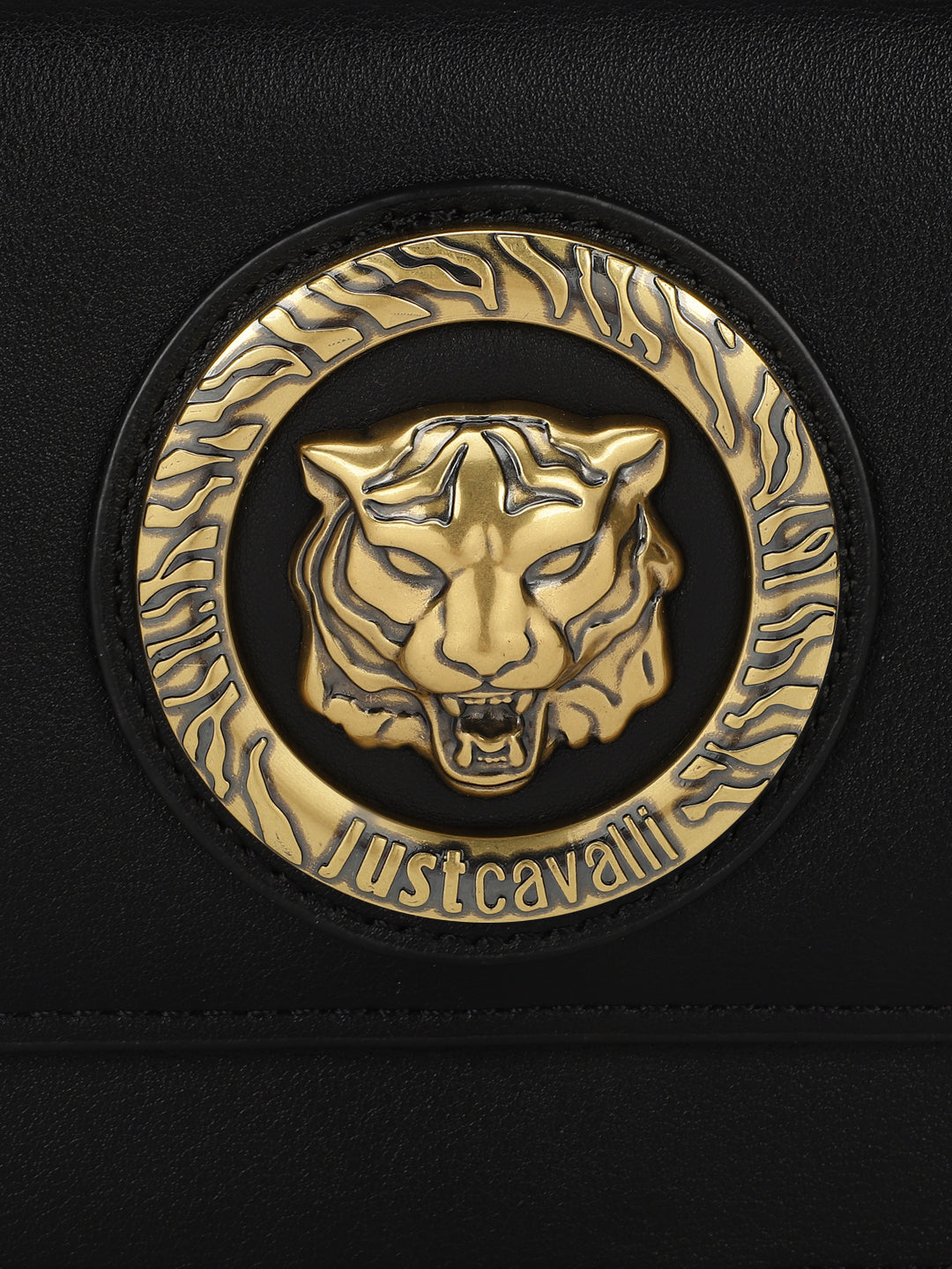 Just Cavalli Women Black Solid Textured Wallet