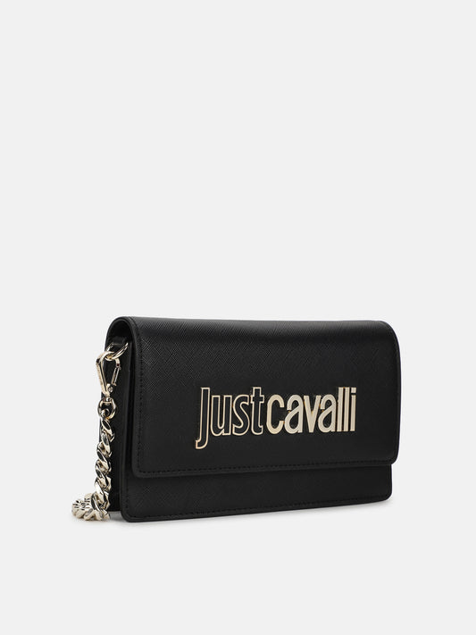 Just Cavalli Women Black Solid Textured Wallet