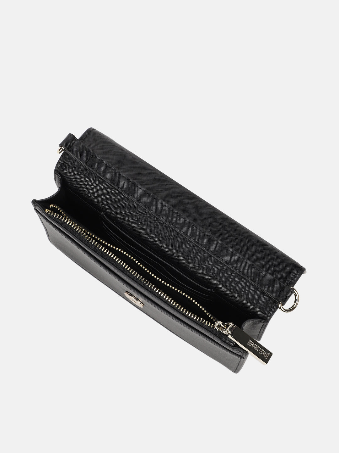 Just Cavalli Women Black Solid Textured Wallet