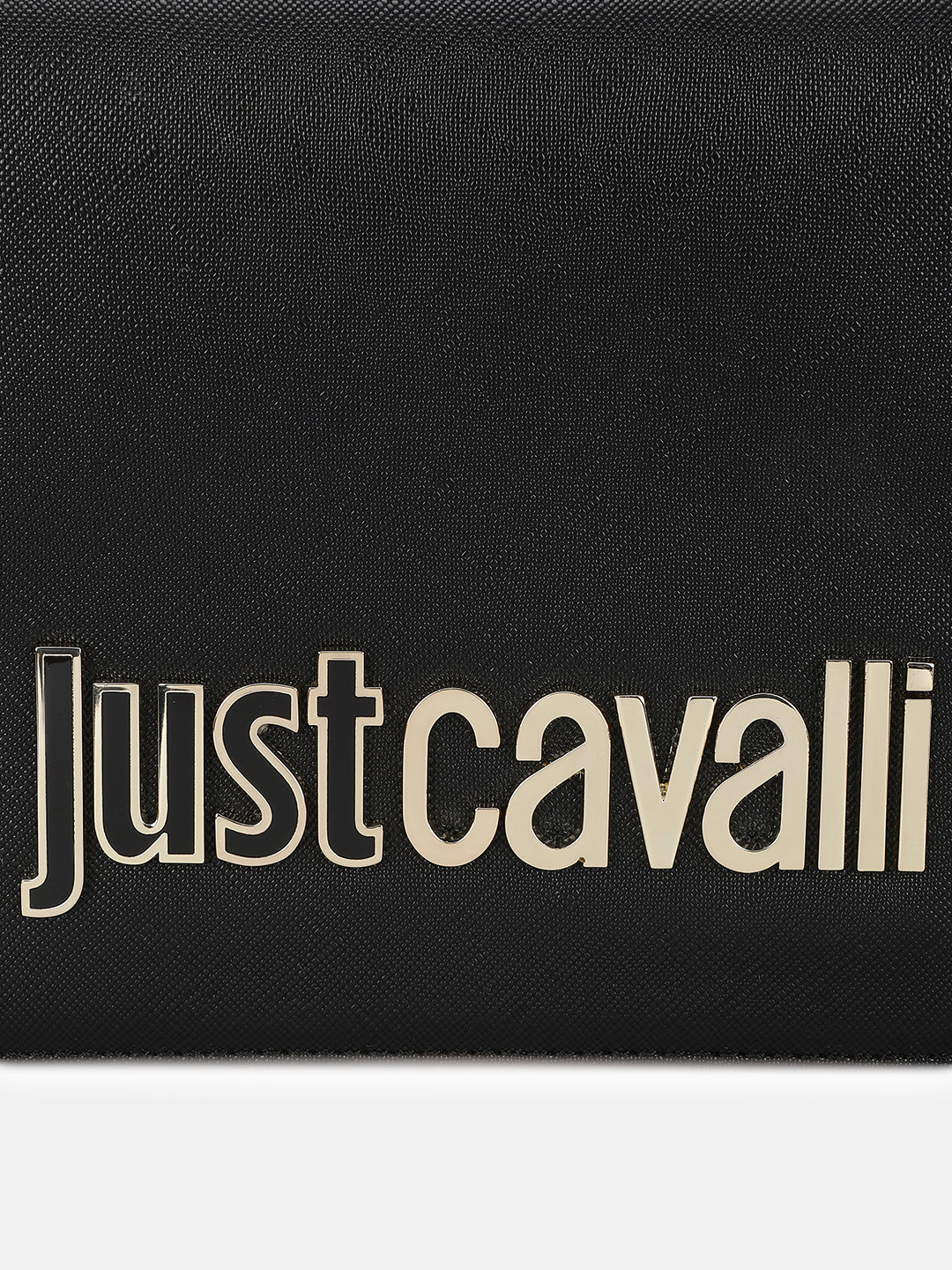 Just Cavalli Women Black Solid Textured Wallet