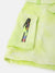 Blue Giraffe Girls Green Printed Shirt Collar Short Sleeves Playsuit