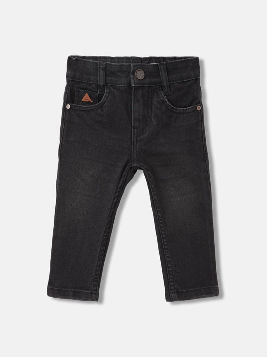 Blue Giraffe Boys Black Straight Fit Jeans