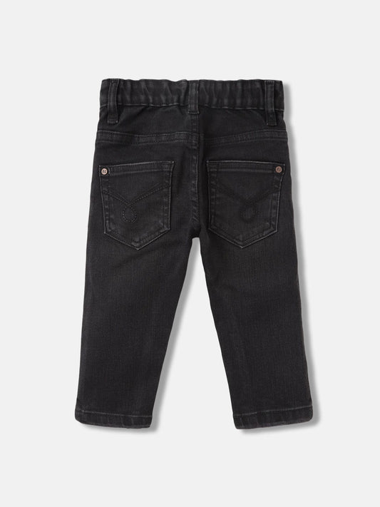 Blue Giraffe Boys Black Straight Fit Jeans