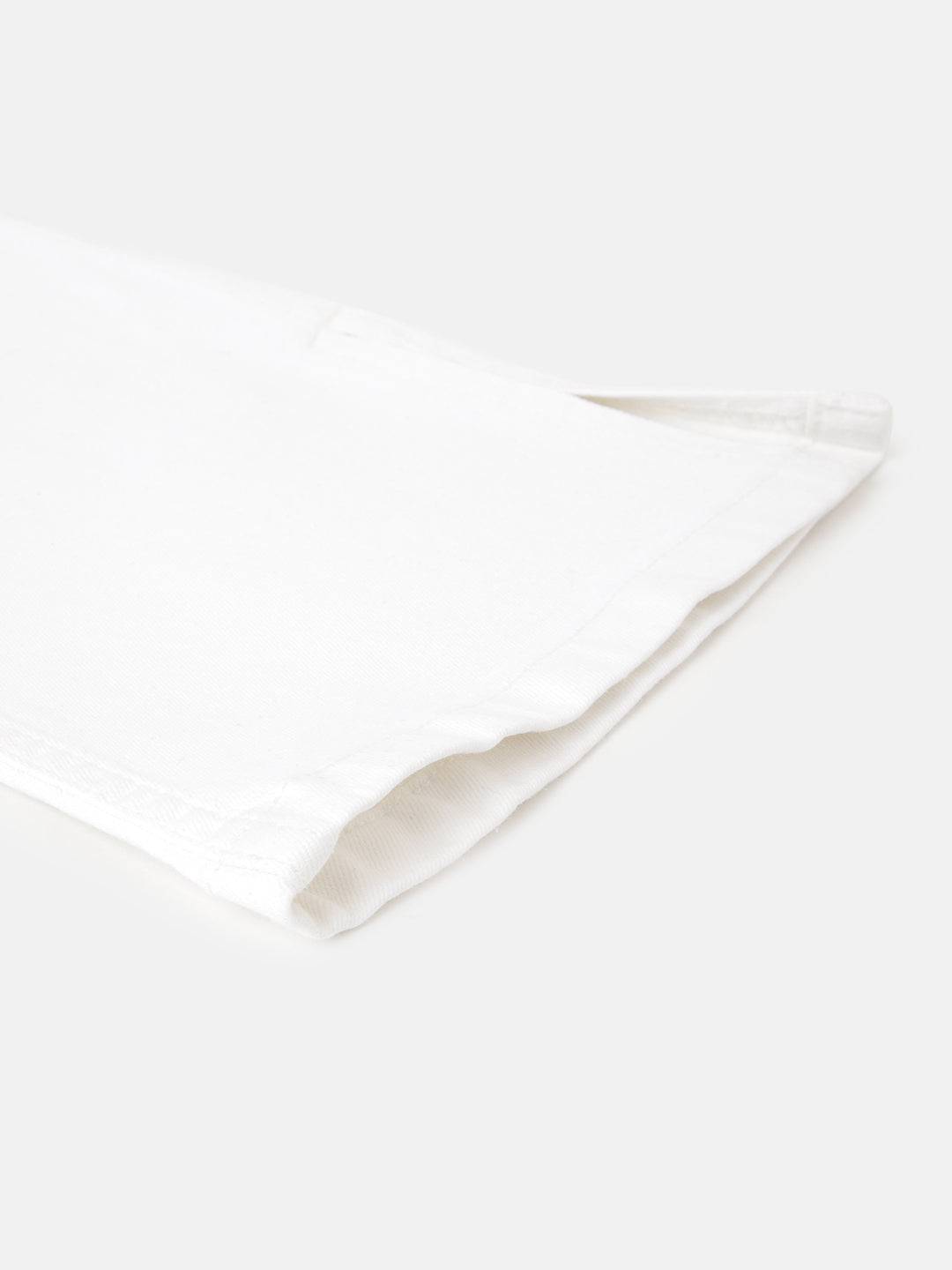 Blue Giraffe Girls White Solid Bootcut Jeans