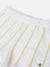 Elle Girls White Striped Fitted Shorts