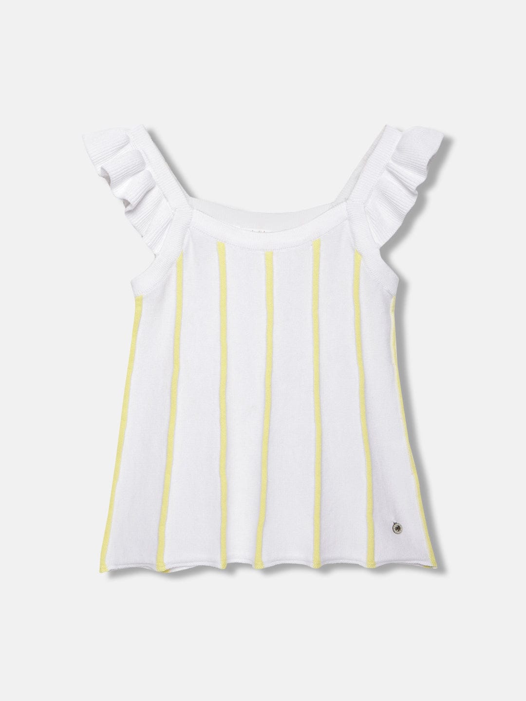 Elle Kids White Round Neck Tshirt