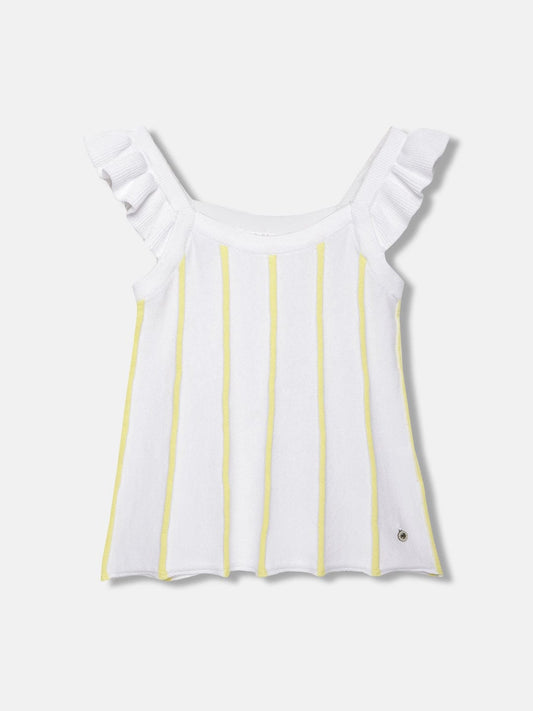 Elle Kids White Round Neck Tshirt