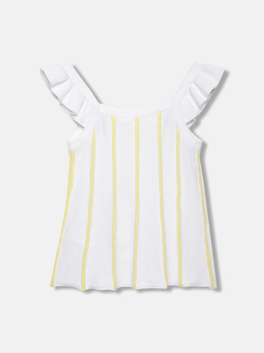 Elle Kids White Round Neck Tshirt