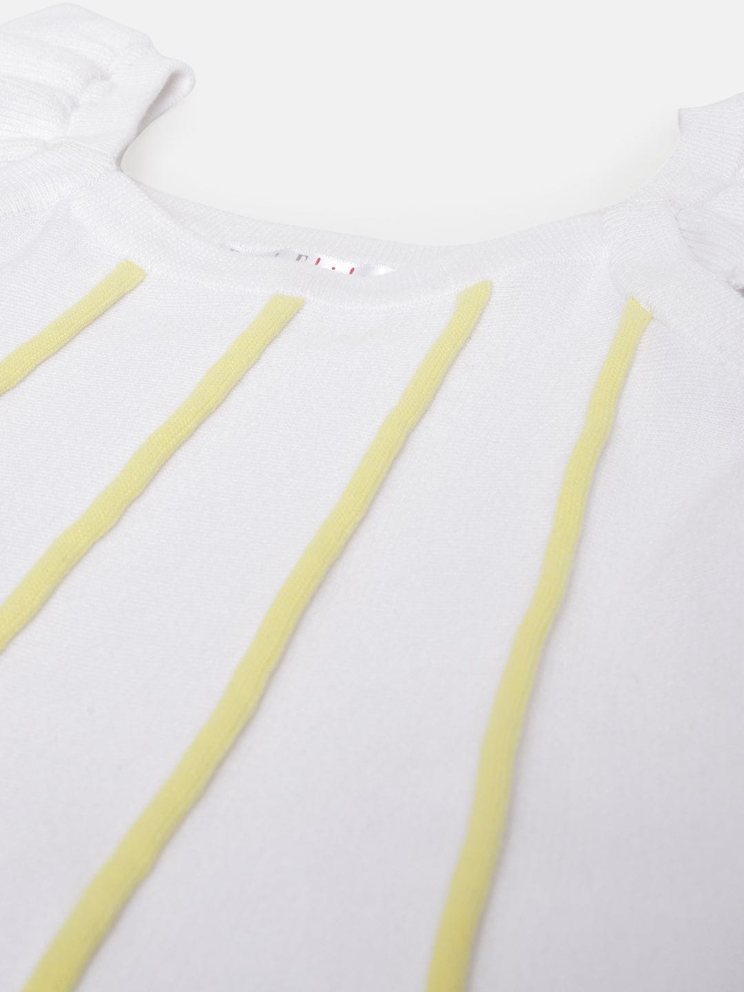 Elle Kids White Round Neck Tshirt