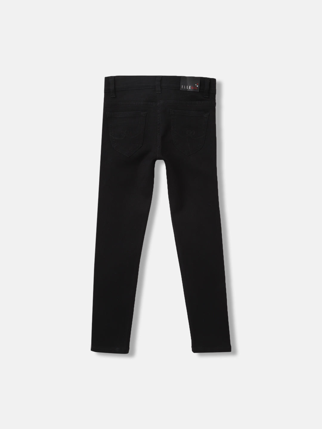 Elle Girls Black Solid Skinny Fit Jeans