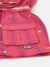 Elle Girls Pink Striped Round Neck Sleeveless Jumpsuit