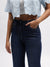Elle Women Blue Solid Straight Fit Jeans