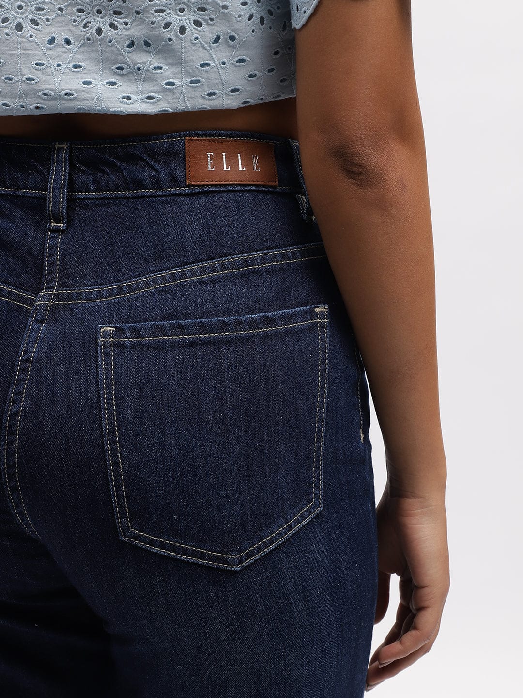 Elle Women Blue Straight Fit Jeans