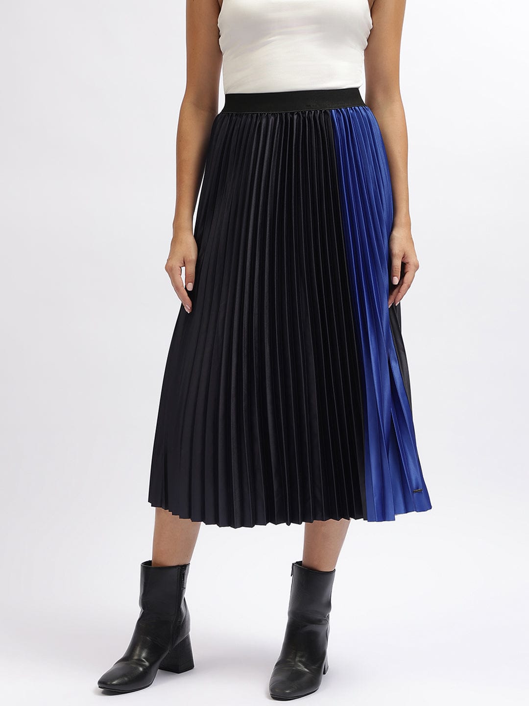 Elle Women Blue Relaxed Fit Skirt