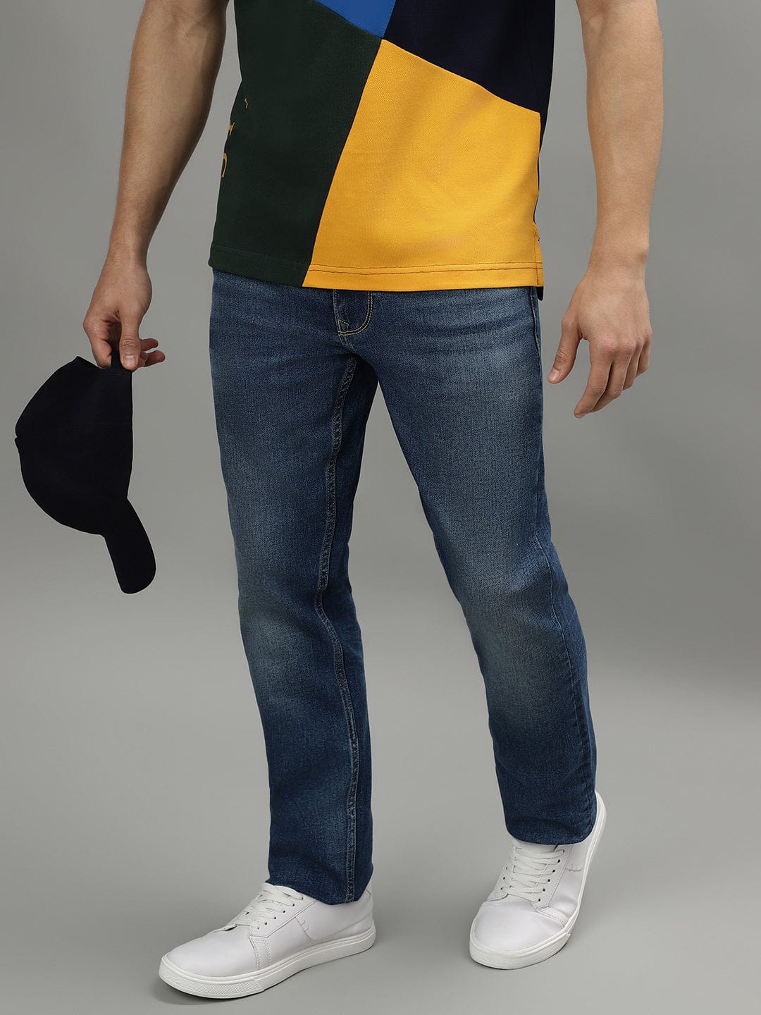 Iconic Men Blue Skinny Fit Jeans