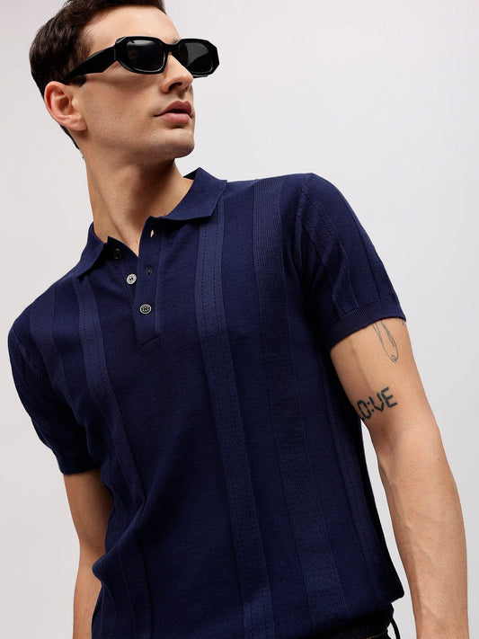 Iconic Men Blue Polo Polo Tshirt