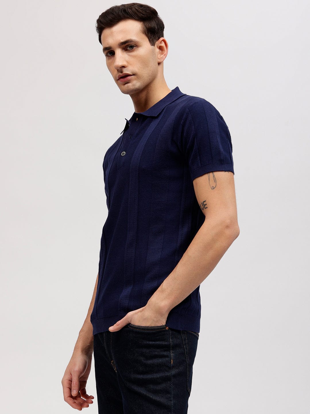 Iconic Men Blue Polo Polo Tshirt