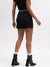 Iconic Women Black Solid Regular Fit Shorts