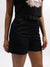 Iconic Women Black Solid Regular Fit Shorts