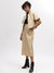 Iconic Women Beige Solid Straight Fit Skirt