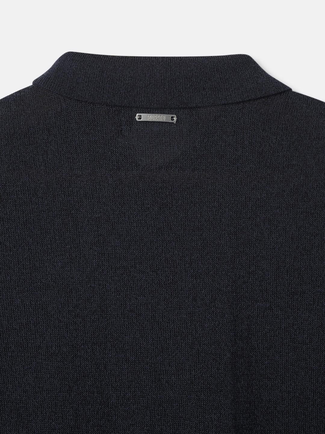 Antony Morato Kids Blue Solid Polo Collar Short Sleeves Tshirt