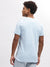True Religion Men Blue Solid Round Neck Short Sleeves T-Shirt