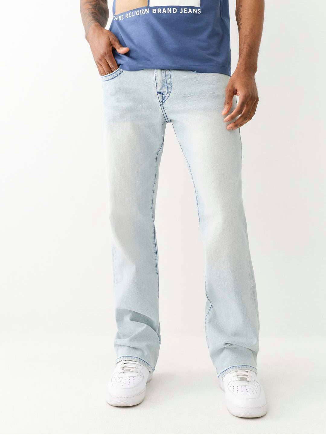 Shop True Religion Big T Billy Bootcut Fit Blue Mid-Rise Washed