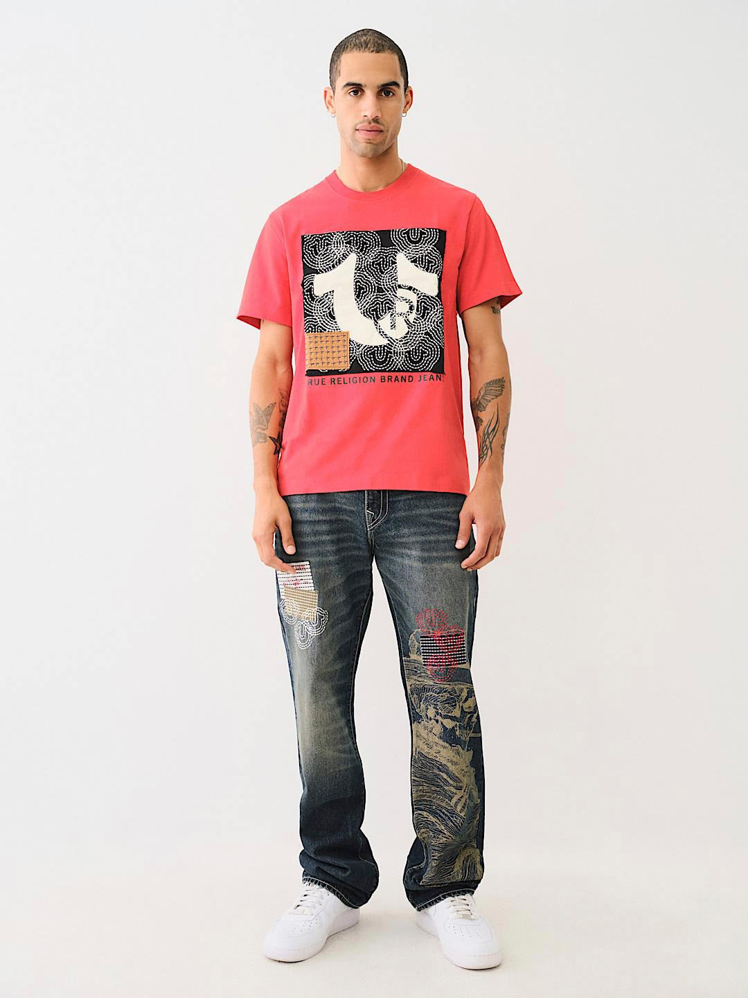 True Religion Men SN Billy Bootcut Fit Dark Wash Jeans
