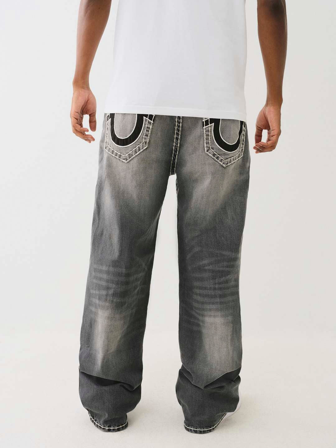 True Religion Men SUPER T Vinny Flared Fit Mid Rise Jeans